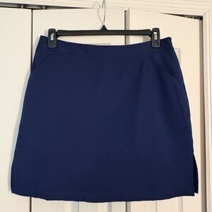 Elegant Navy Blue Women's Skort